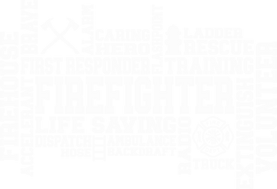 White Firefighter Word Art DTF (direct-to-film) Transfer