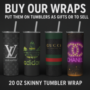 MK Purse (17) 20 oz Skinny Straight Tumbler Wrap