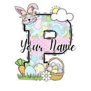 Personalized Easter Letters DTF (direct-to-film) Transfer