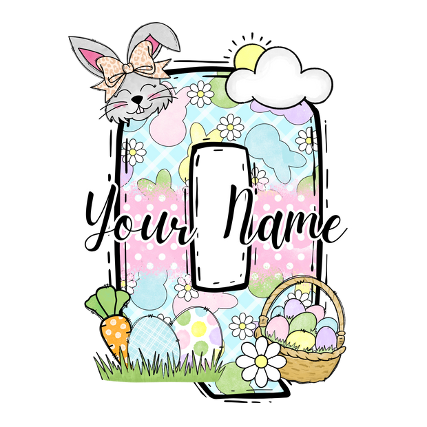 Personalized Easter Letters DTF (direct-to-film) Transfer