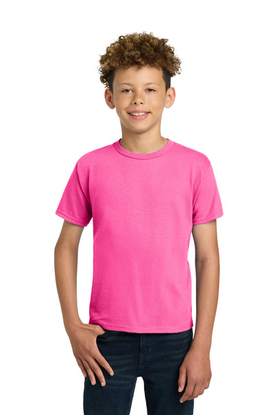 Gildan ®  - Youth Ultra Cotton ® 100% US Cotton T-Shirt. 2000B - Safety Pink