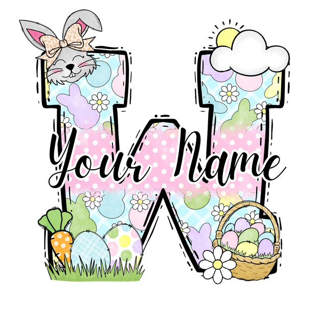 Personalized Easter Letters DTF (direct-to-film) Transfer