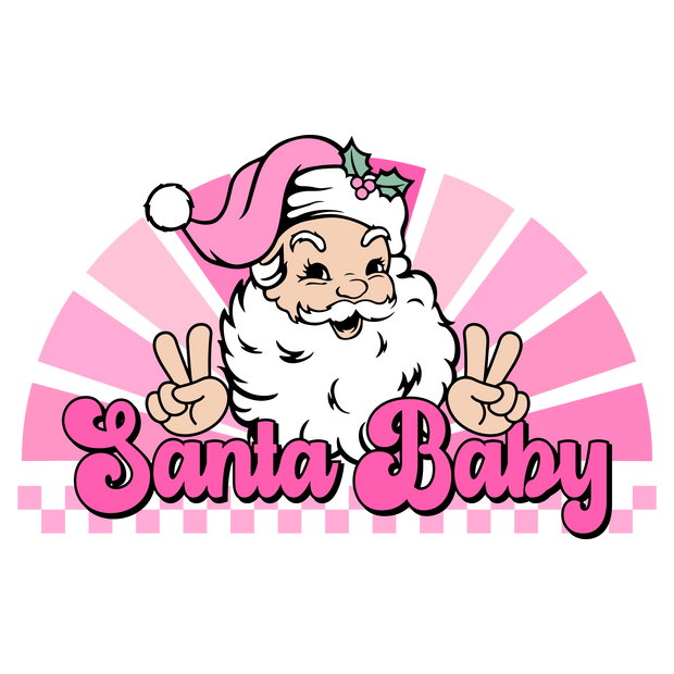 Santa Baby DTF (direct-to-film) Transfer