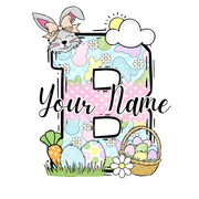 Personalized Easter Letters DTF (direct-to-film) Transfer