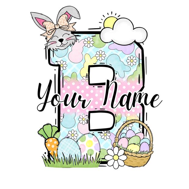 Personalized Easter Letters DTF (direct-to-film) Transfer