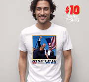 Trump Protected by the Red, White, and Blue T-Shirt