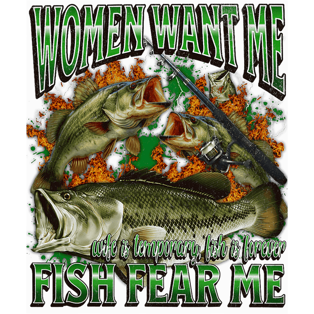3 Fish Wife is Temporary DTF (direct-to-film) Transfer