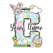 Personalized Easter Letters DTF (direct-to-film) Transfer