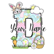 Personalized Easter Letters DTF (direct-to-film) Transfer