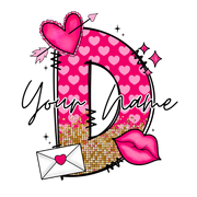 Personalized Valentine's Day Letters DTF (direct-to-film) Transfer