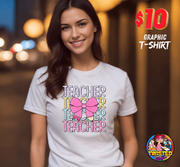 Teacher with Bow T-shirt