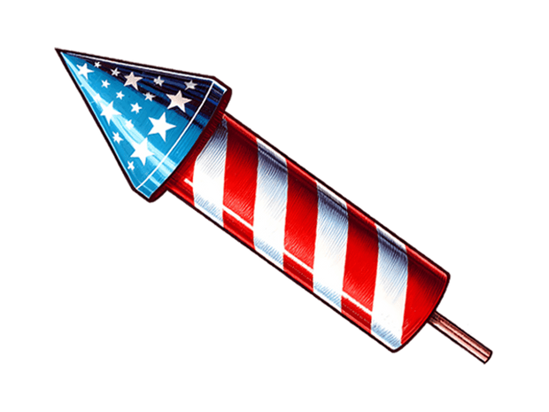 4th of July Firework DTF (direct-to-film) Transfer