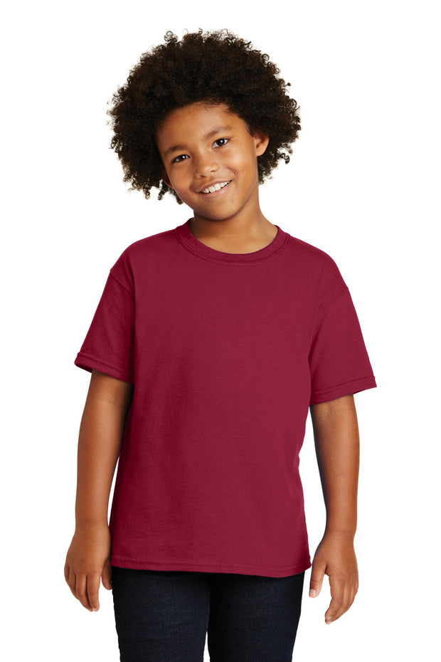 Gildan ®  - Youth  Heavy Cotton ™  100% Cotton T-Shirt.  5000B - Cardinal Red
