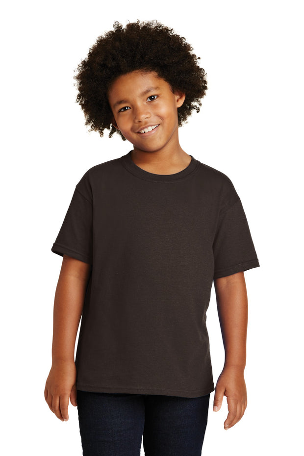 Gildan ®  - Youth  Heavy Cotton ™  100% Cotton T-Shirt.  5000B - Dark Chocolate