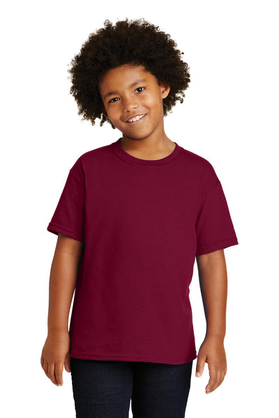 Gildan ®  - Youth  Heavy Cotton ™  100% Cotton T-Shirt.  5000B - Garnet
