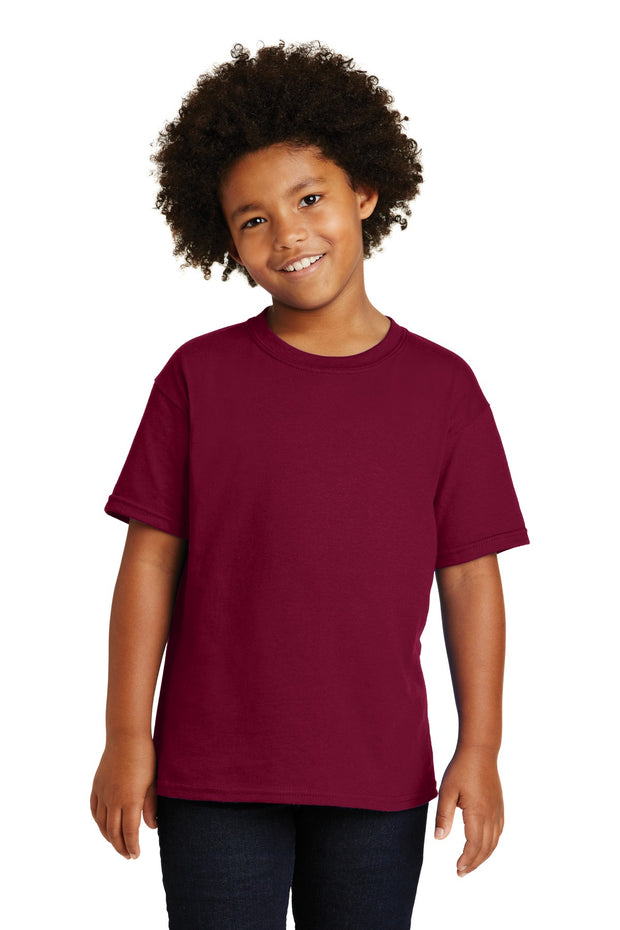Gildan ®  - Youth  Heavy Cotton ™  100% Cotton T-Shirt.  5000B - Garnet