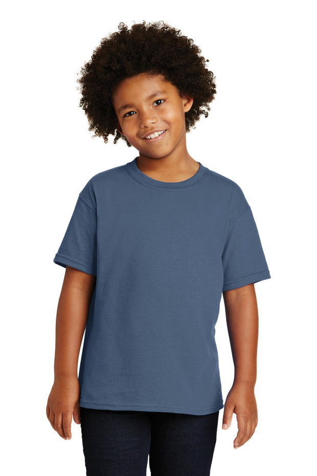 Gildan ®  - Youth  Heavy Cotton ™  100% Cotton T-Shirt.  5000B - Indigo Blue
