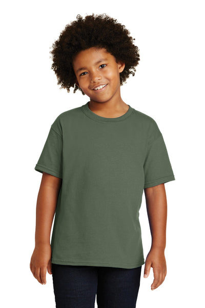 Gildan ®  - Youth  Heavy Cotton ™  100% Cotton T-Shirt.  5000B - Military Green