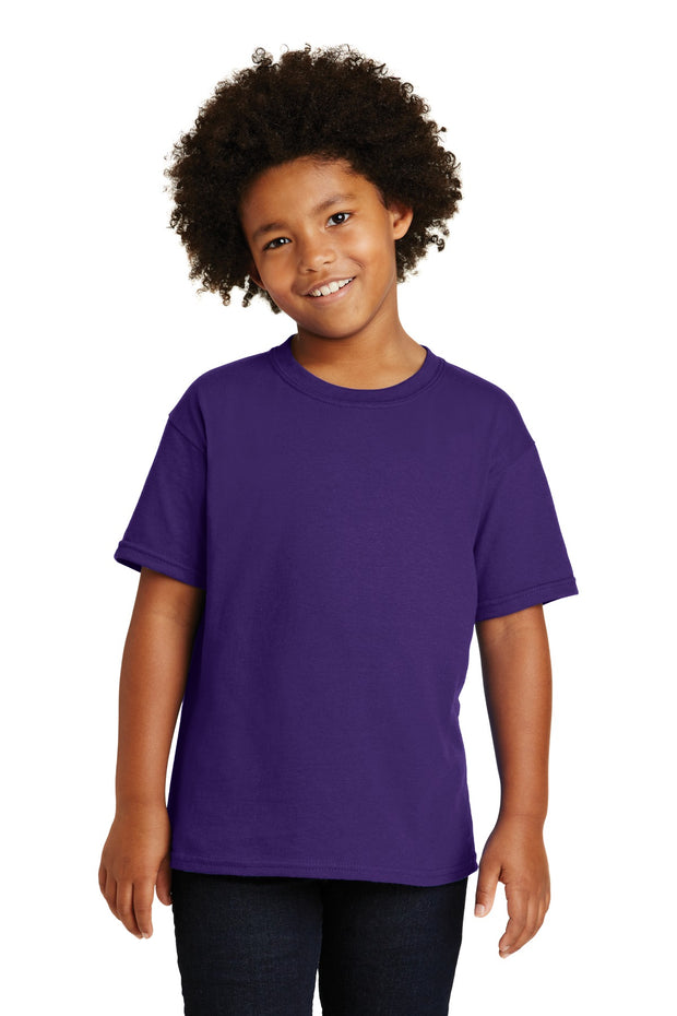 Gildan ®  - Youth  Heavy Cotton ™  100% Cotton T-Shirt.  5000B - Purple