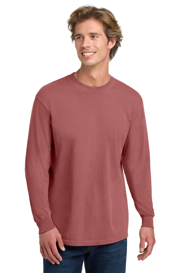 COMFORT COLORS  ®  Heavyweight Ring Spun Long Sleeve Tee. 6014 - Crimson