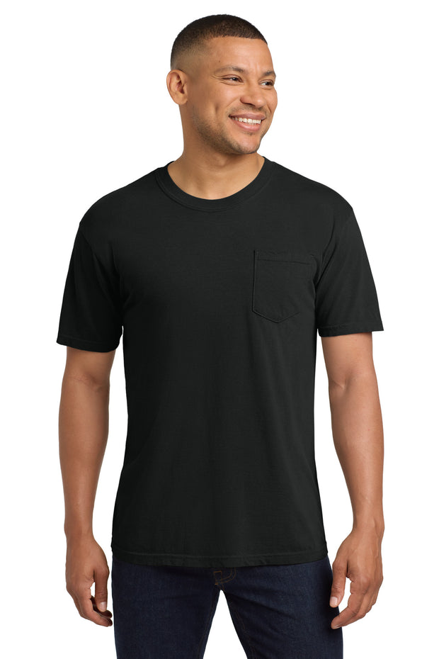 COMFORT COLORS  ®  Heavyweight Ring Spun Pocket Tee. 6030 - Black