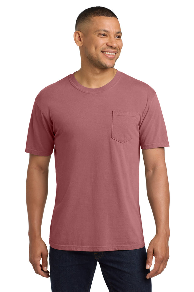 COMFORT COLORS  ®  Heavyweight Ring Spun Pocket Tee. 6030 - Brick