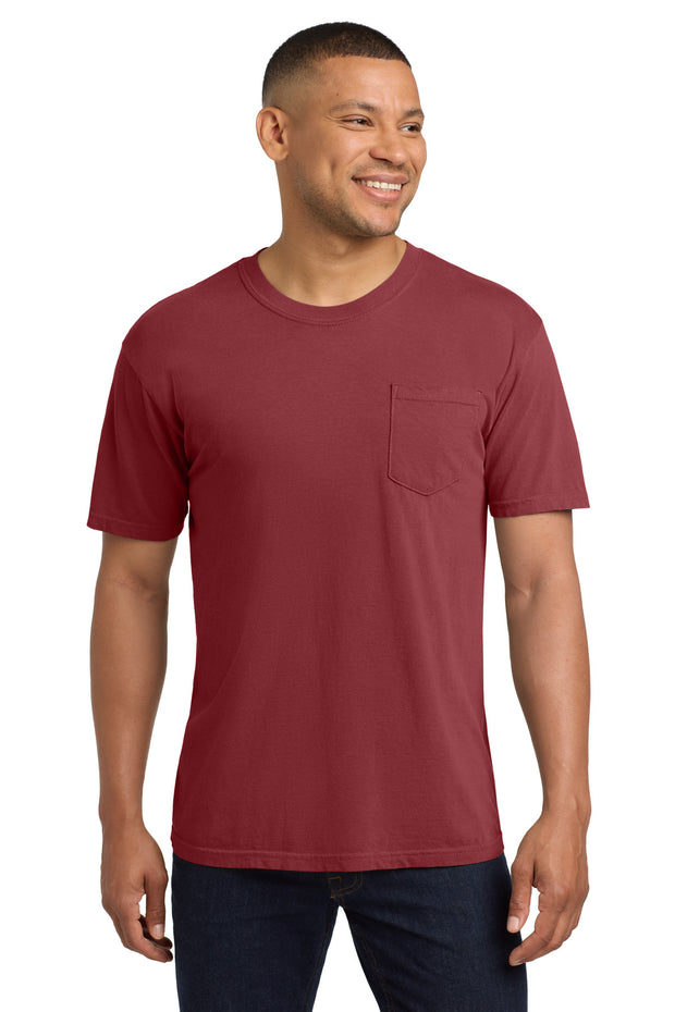 COMFORT COLORS  ®  Heavyweight Ring Spun Pocket Tee. 6030 - Chili