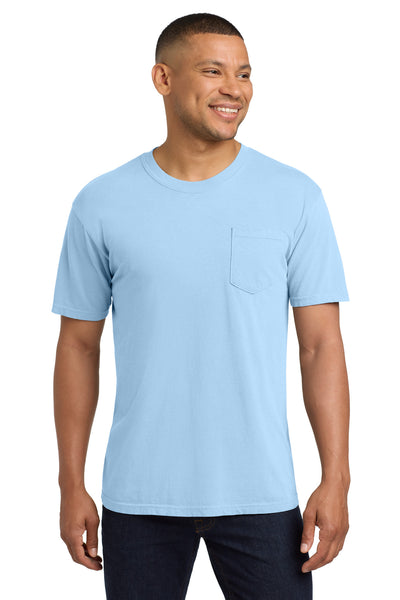 COMFORT COLORS  ®  Heavyweight Ring Spun Pocket Tee. 6030 - Hydrangea
