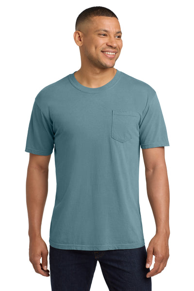 COMFORT COLORS  ®  Heavyweight Ring Spun Pocket Tee. 6030 - Ice Blue