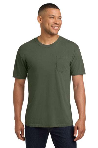 COMFORT COLORS  ®  Heavyweight Ring Spun Pocket Tee. 6030 - Moss