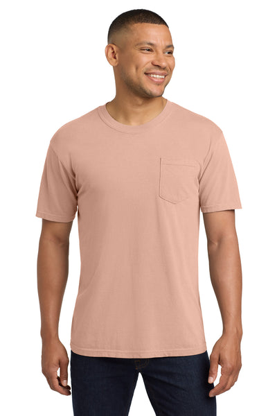 COMFORT COLORS  ®  Heavyweight Ring Spun Pocket Tee. 6030 - Peachy