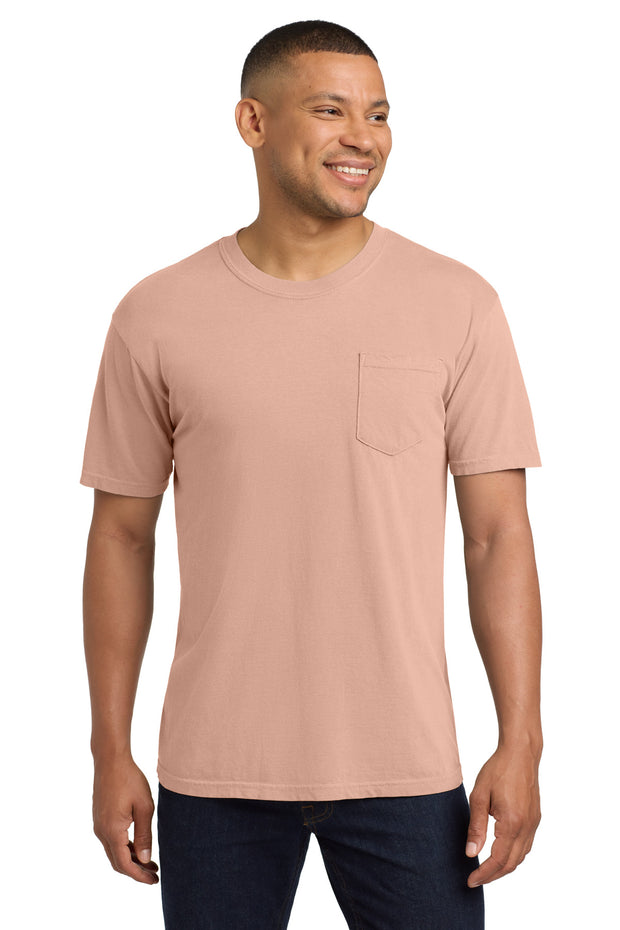 COMFORT COLORS  ®  Heavyweight Ring Spun Pocket Tee. 6030 - Peachy