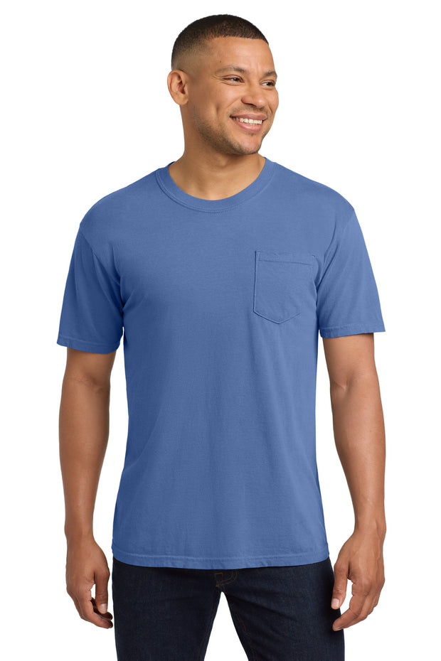 COMFORT COLORS  ®  Heavyweight Ring Spun Pocket Tee. 6030 - Periwinkle