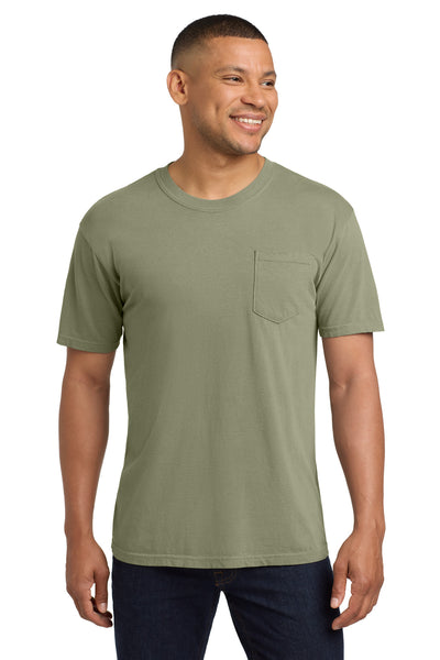 COMFORT COLORS  ®  Heavyweight Ring Spun Pocket Tee. 6030 - Sandstone