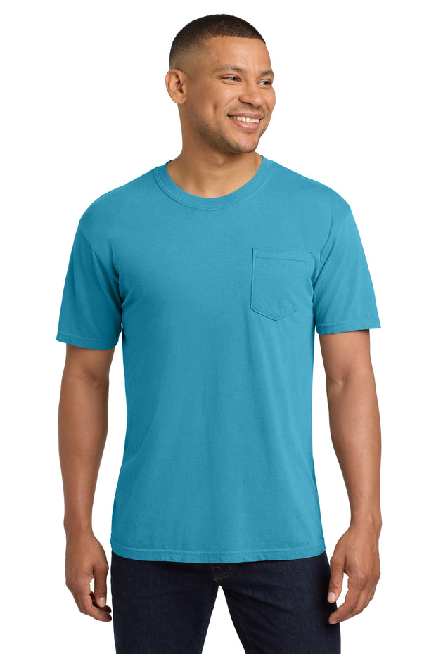 COMFORT COLORS  ®  Heavyweight Ring Spun Pocket Tee. 6030 - Sapphire