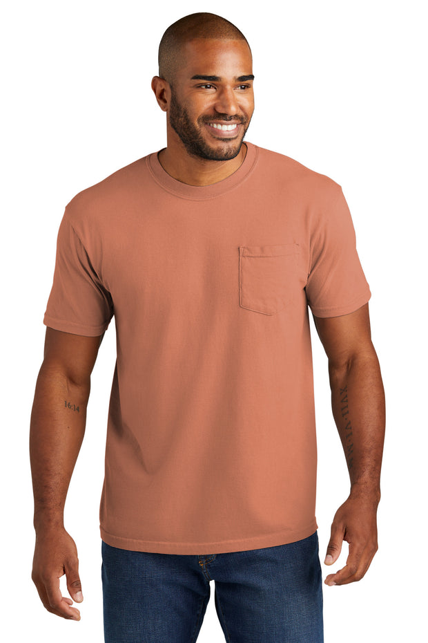 COMFORT COLORS  ®  Heavyweight Ring Spun Pocket Tee. 6030 - Terracota