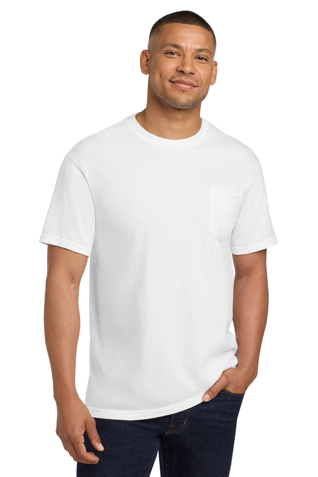 COMFORT COLORS  ®  Heavyweight Ring Spun Pocket Tee. 6030 - White