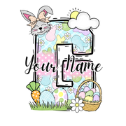 Personalized Easter Letters DTF (direct-to-film) Transfer