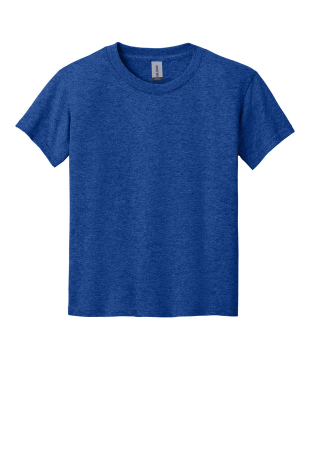 Gildan ®  Youth DryBlend ®  50 Cotton/50 Poly T-Shirt.  8000B - Heather Deep Royal
