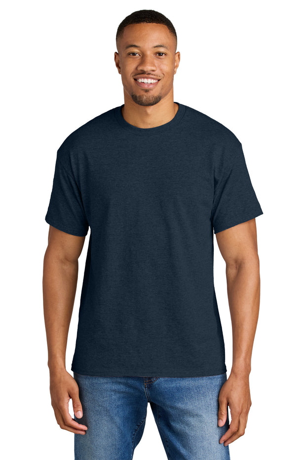 Gildan ®  DryBlend ®  50 Cotton/50 Poly T-Shirt. 8000 - Heather Dark Navy