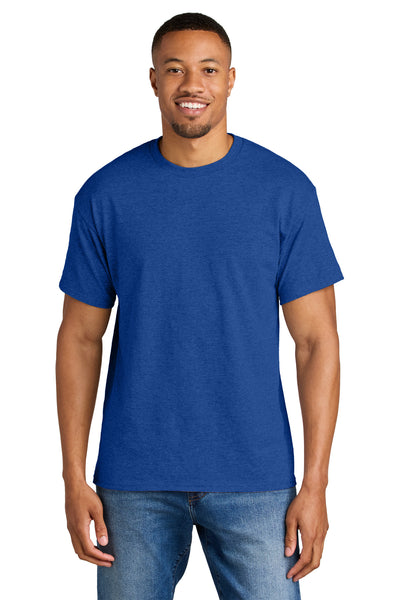 Gildan ®  DryBlend ®  50 Cotton/50 Poly T-Shirt. 8000 - Heather Deep Royal
