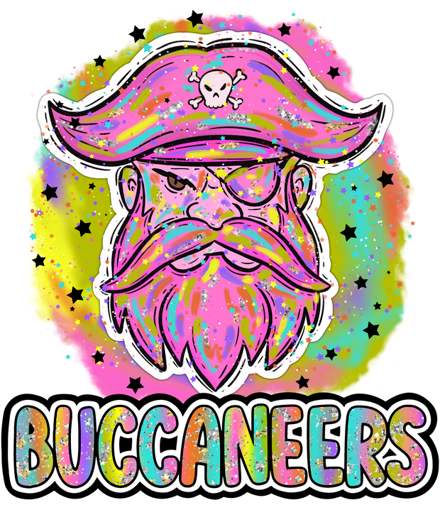 90s Girl Nostalgia Mascots Buccaneers DTF (direct-to-film) Transfer