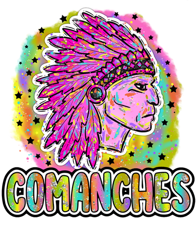 90s Girl Nostalgia Mascots Comanches DTF (direct-to-film) Transfer