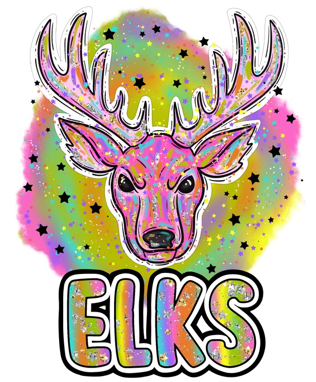 90s Girl Nostalgia Mascots Elks DTF (direct-to-film) Transfer