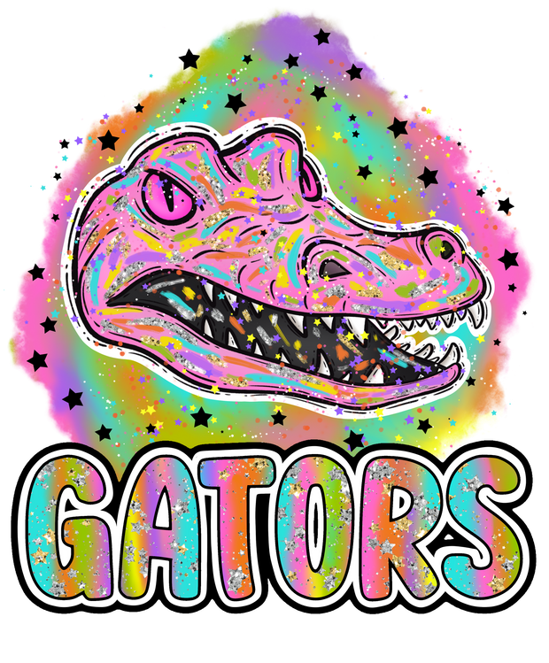 90s Girl Nostalgia Mascots Gators DTF (direct-to-film) Transfer