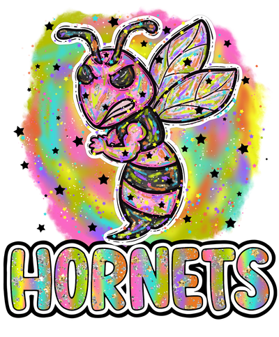 90s Girl Nostalgia Mascots Hornets DTF (direct-to-film) Transfer