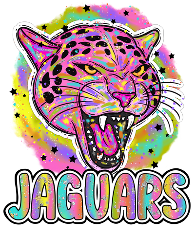 90s Girl Nostalgia Mascots Jaguars DTF (direct-to-film) Transfer