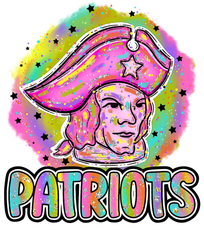 90s Girl Nostalgia Mascots Patriots DTF (direct-to-film) Transfer