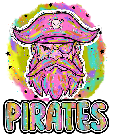90s Girl Nostalgia Mascots Pirates DTF (direct-to-film) Transfer