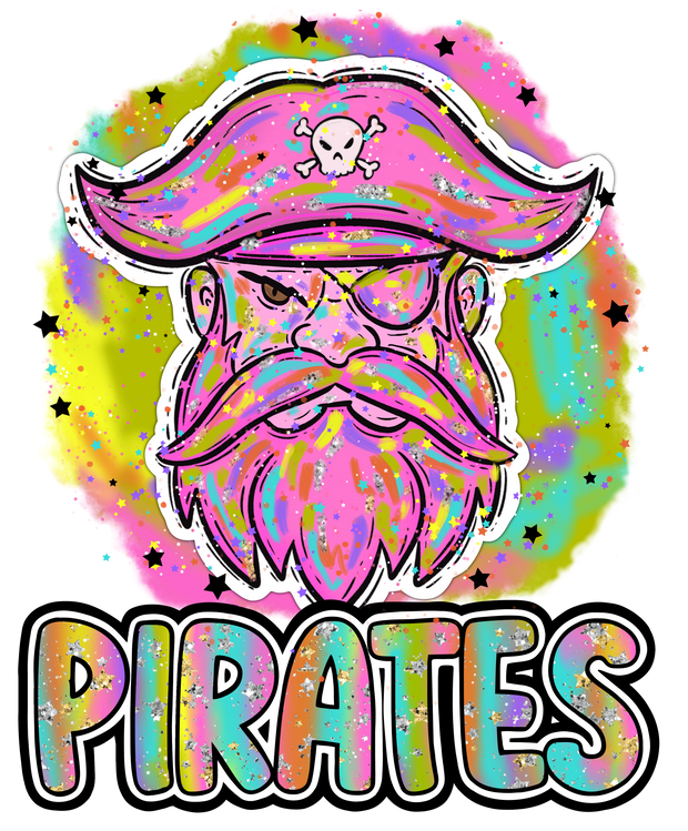 90s Girl Nostalgia Mascots Pirates DTF (direct-to-film) Transfer